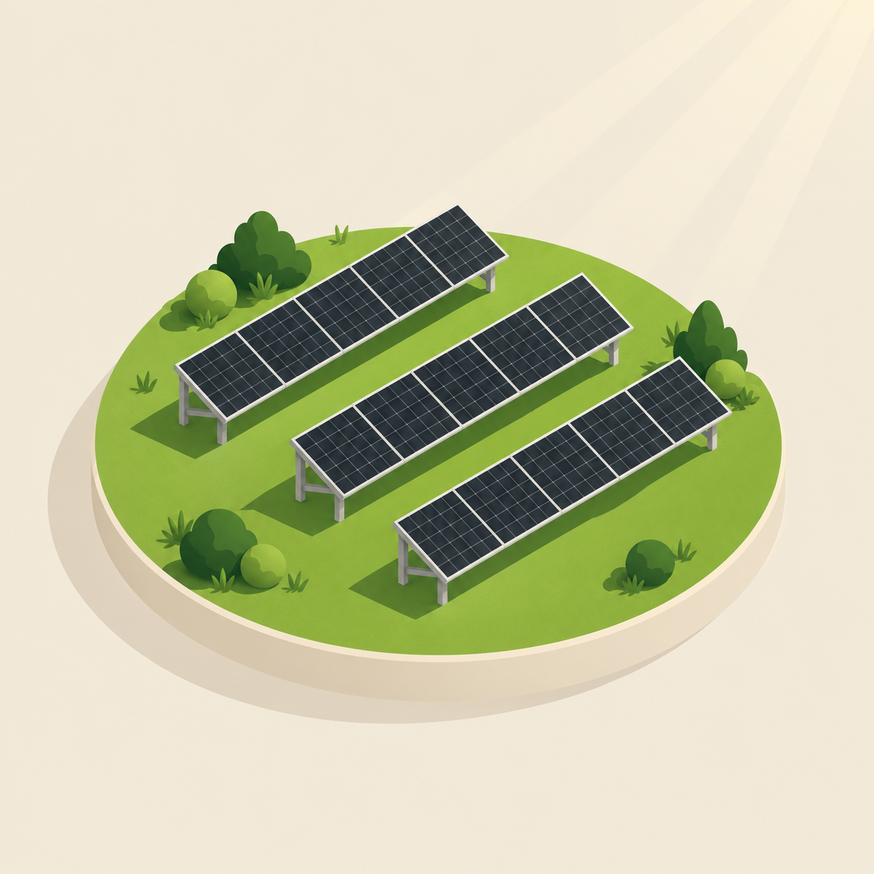 Illustration centrale solaire