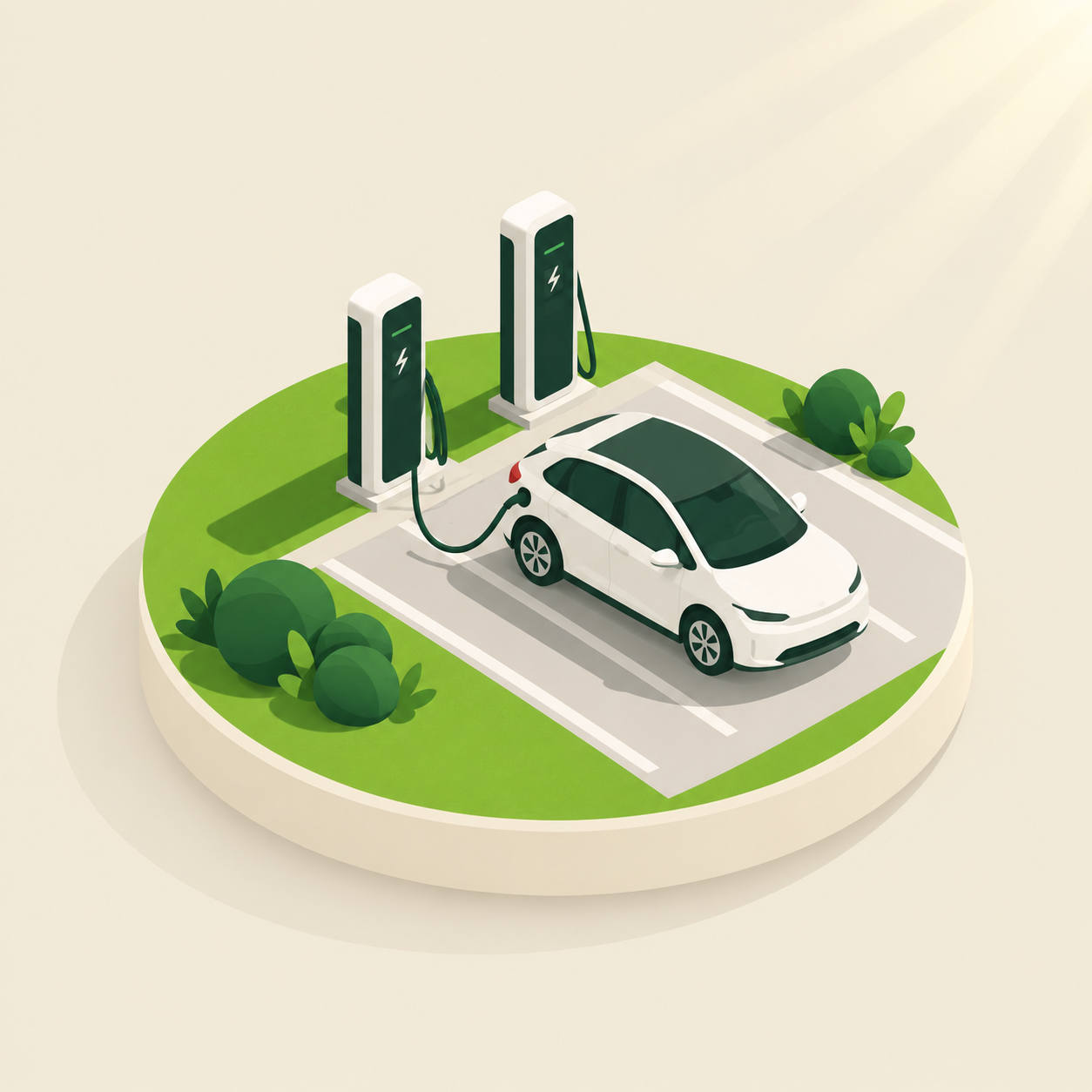 Illustration borne de recharge
