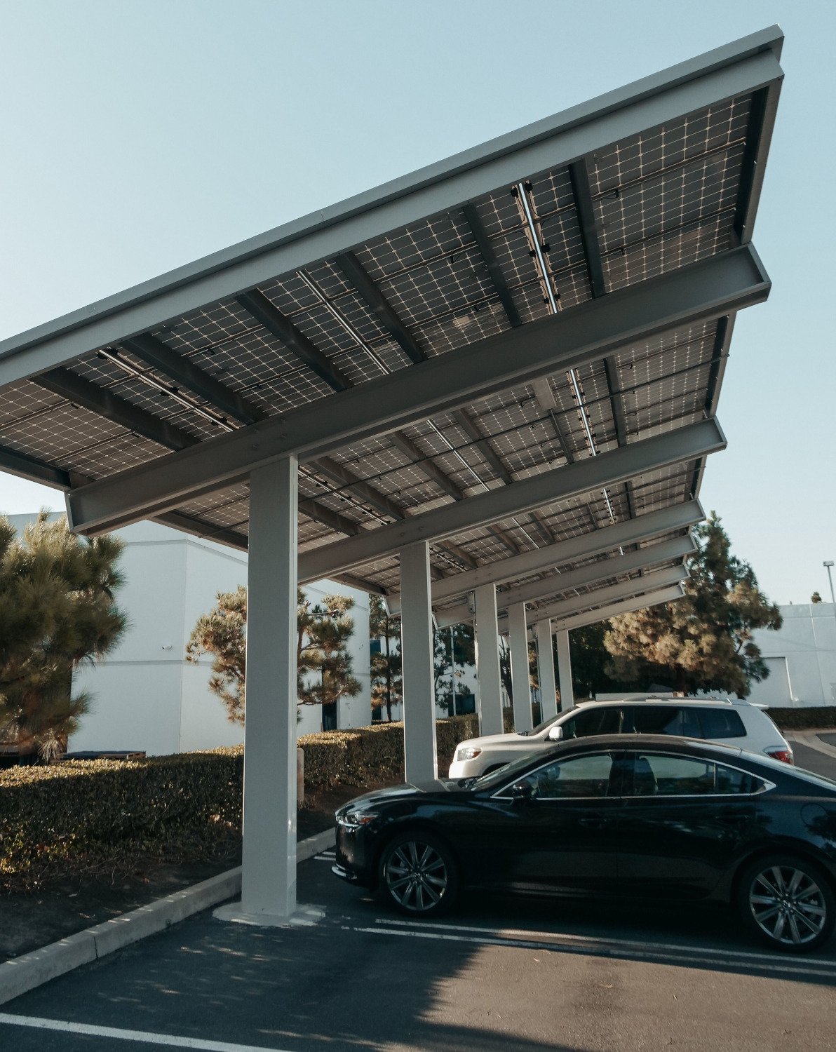 Ombrières solaires de parking